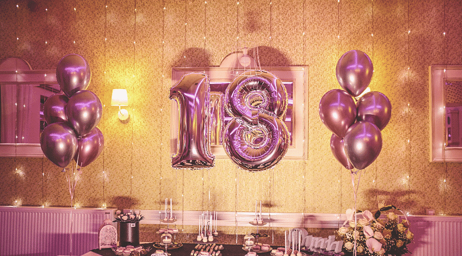 Decoração para aniversário de 18 anos feminina