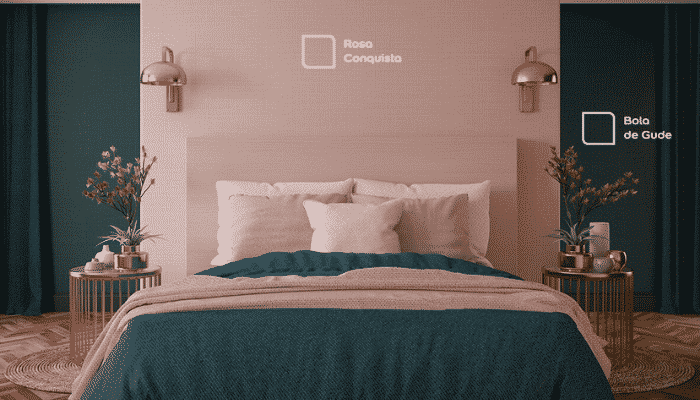 como decorar a parede atrás da cama