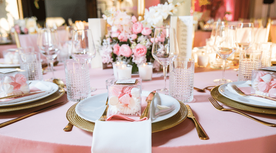 Decoração de casamento rosa