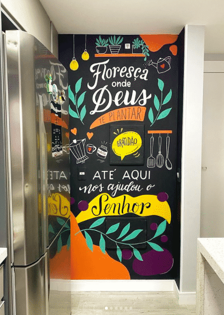 decoração com frases