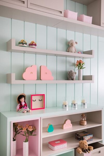 prateleira para quarto infantil feminino