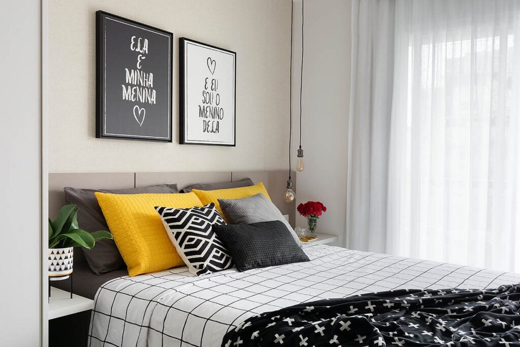 roupa de cama para decorar o quarto