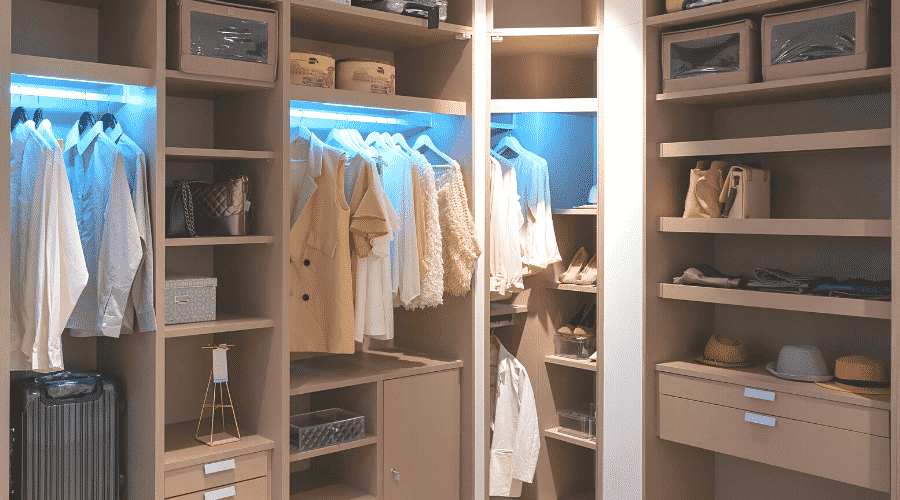 ideias para organizar o closet