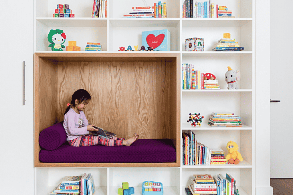 cantinho da leitura infantil