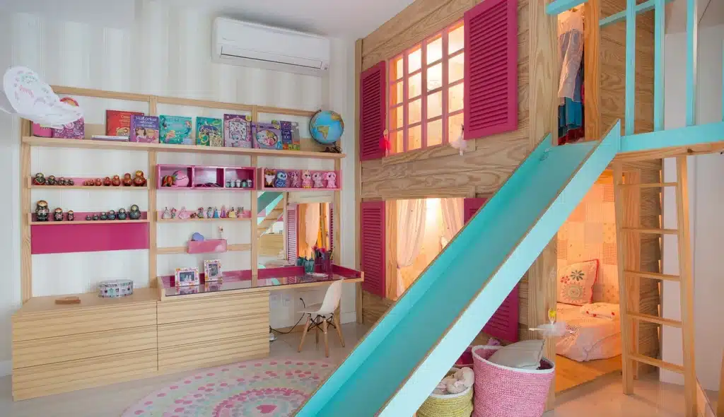 quarto de menina com beliche planejada