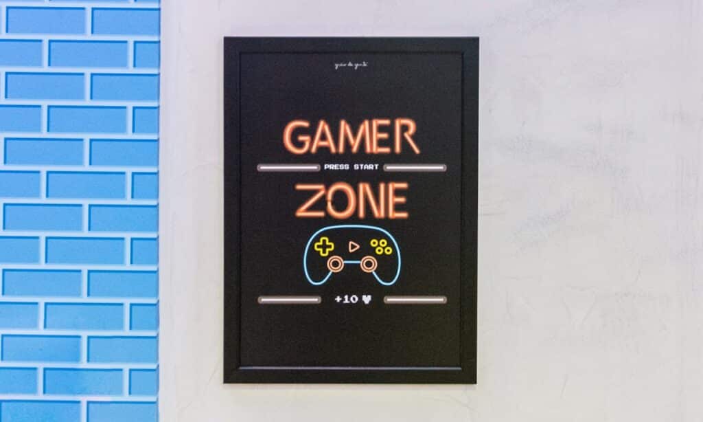 quadro para decorar quarto gamer