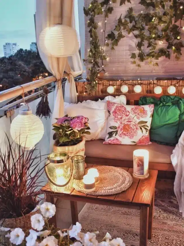 Decoração relaxante para varandas pequenas