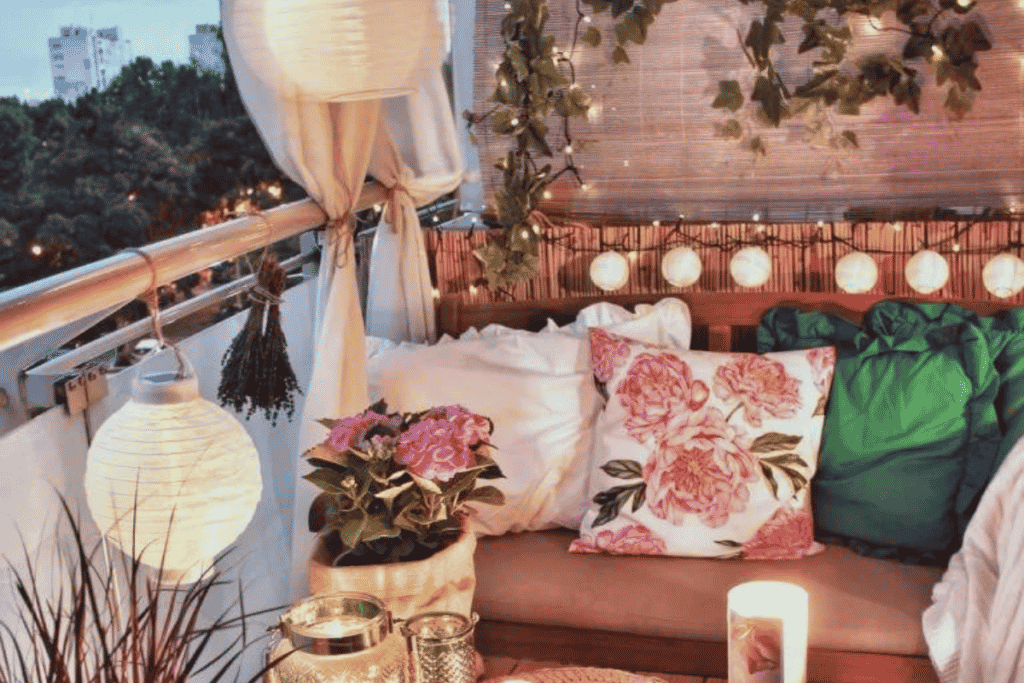 decoração relaxante para varandas pequenas