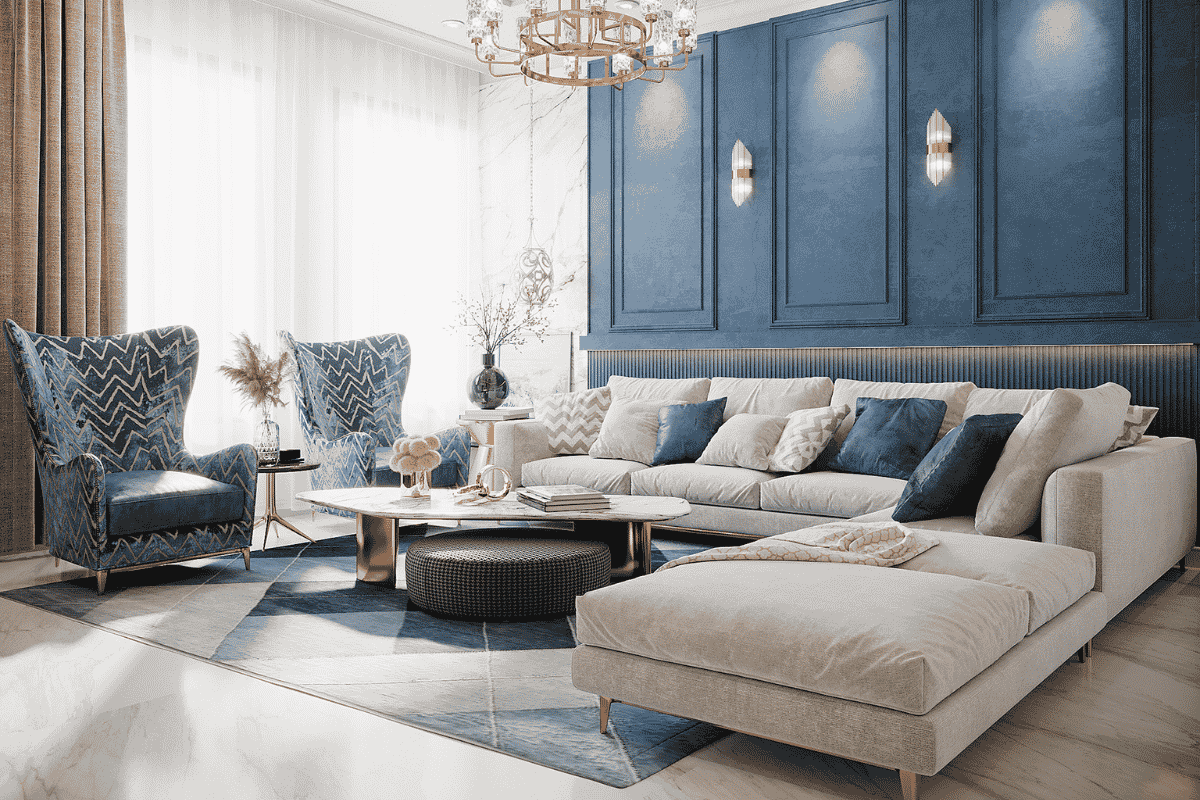 Combinações com azul em casa