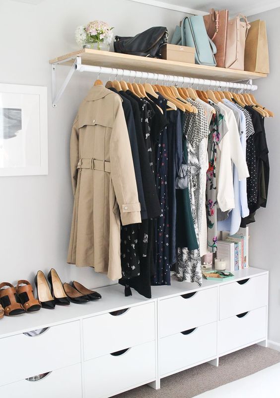 roupas organizadas