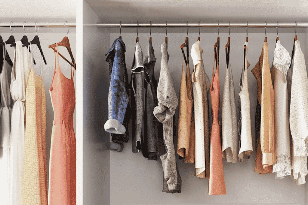como organizar roupas com pouco espaço