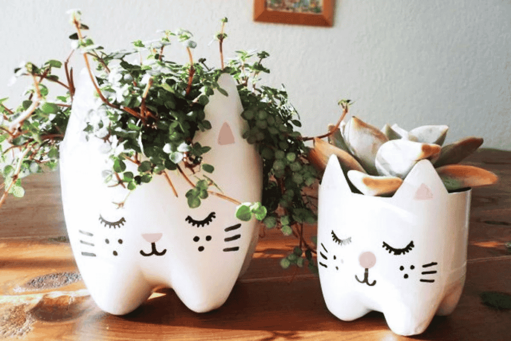 decoração com plástico
