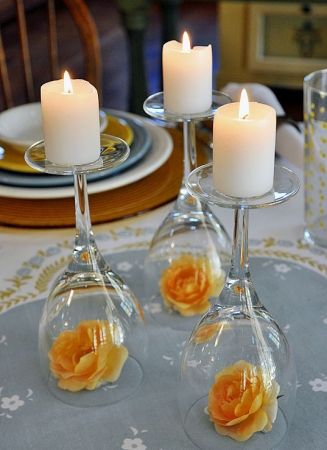 decoração com velas