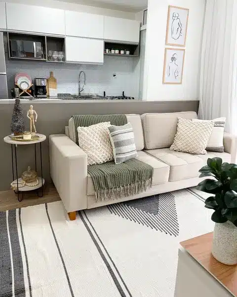 decoração para sofá