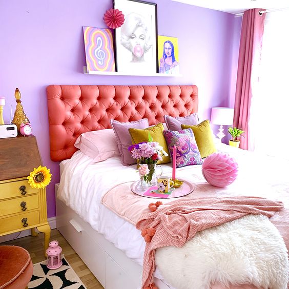 quarto decorado em pop art