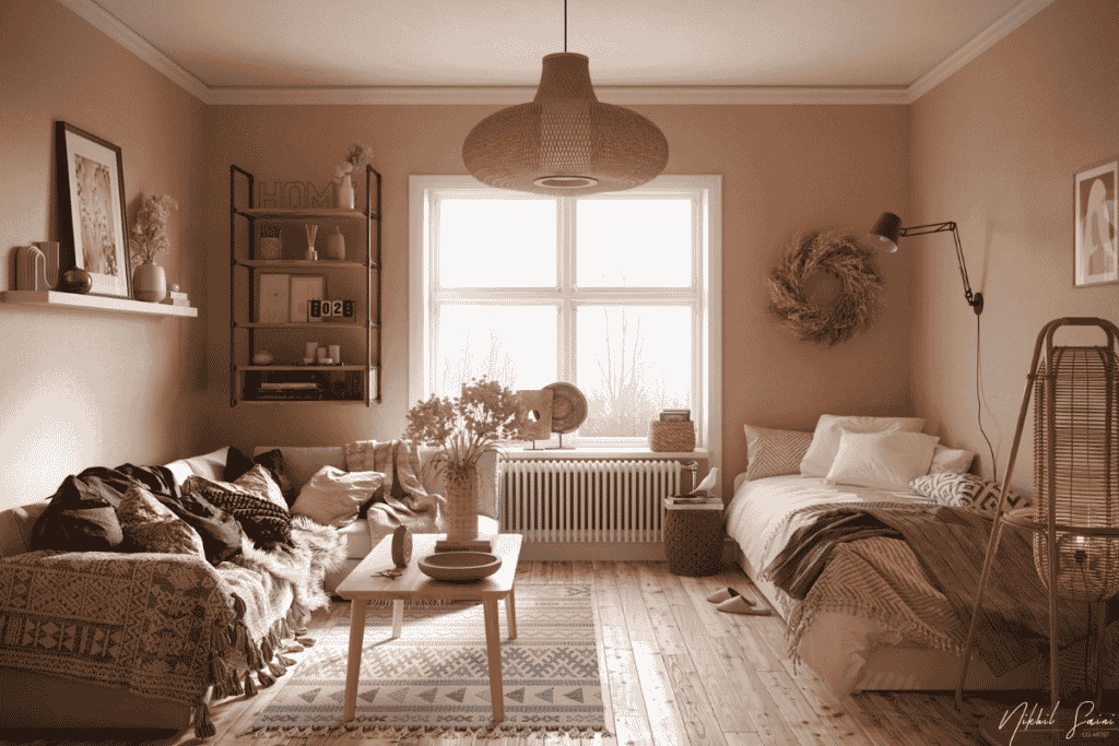 decoração Boho no apartamento