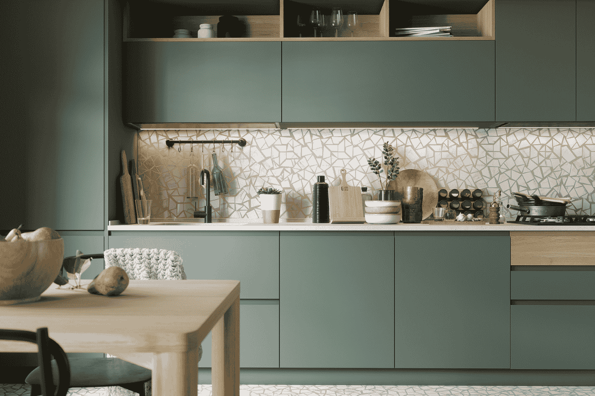 decoração de cozinha para família fitness