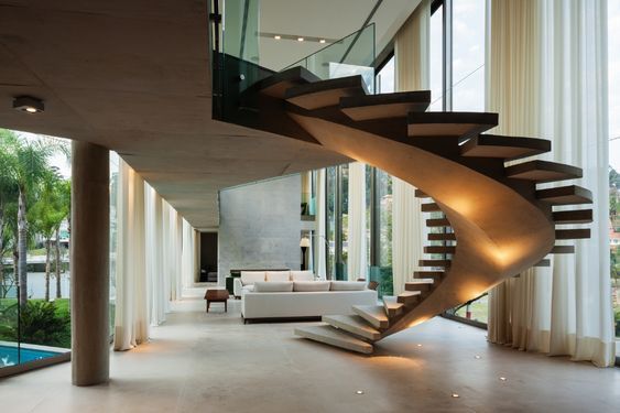 tipos de escadas para casa