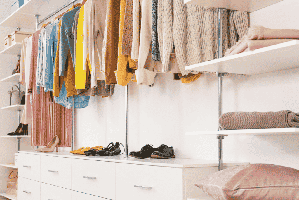 organização de closet