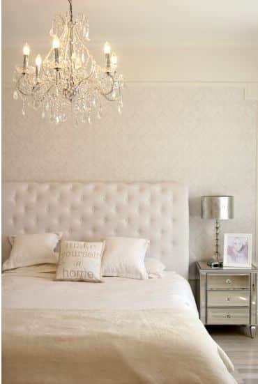 lustre na decoracao do quarto