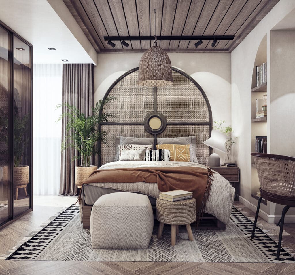 decoracao boho tons terrosos
