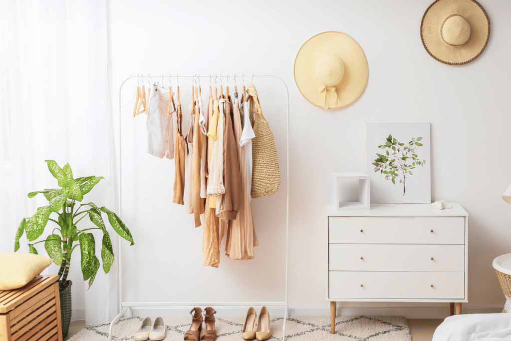 alternativas para guardar as roupas