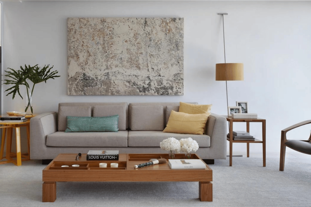 decoracao com quadros grandes