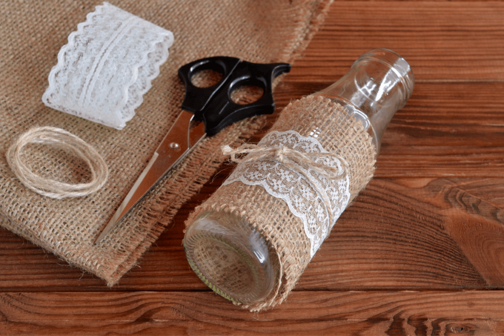 decoração com reutilização