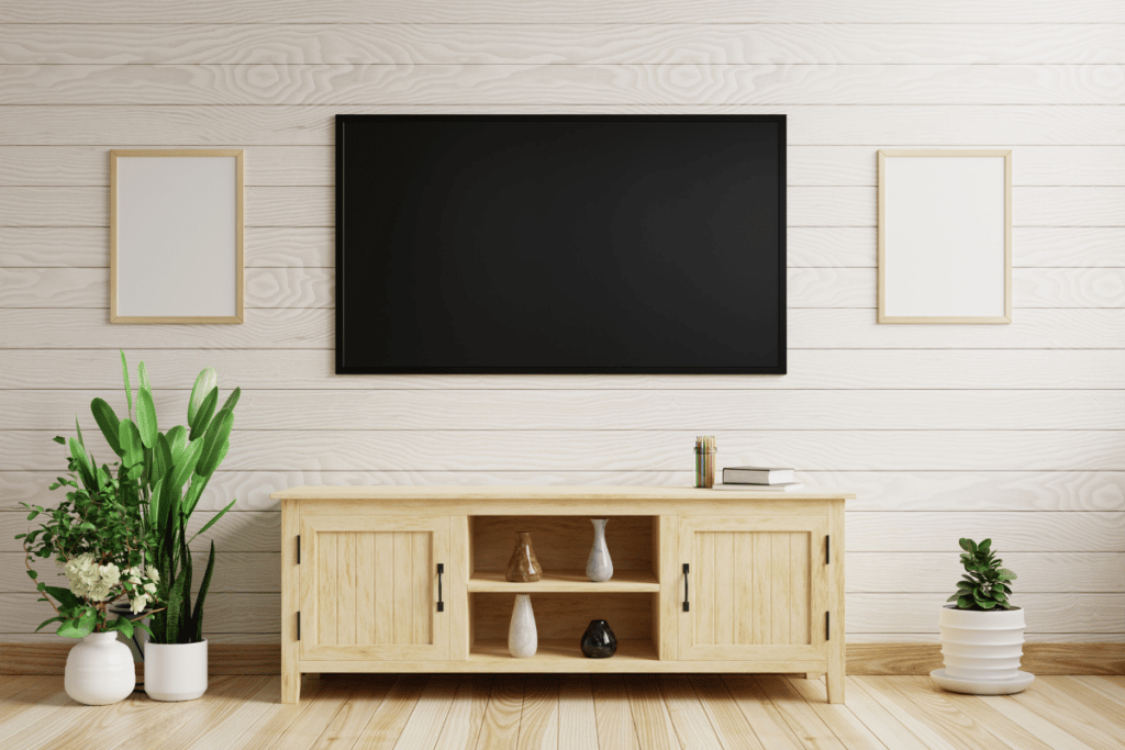 decoração da sala de TV