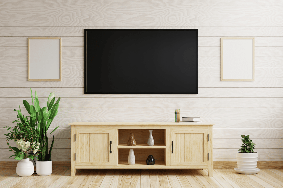 decoração da sala de TV