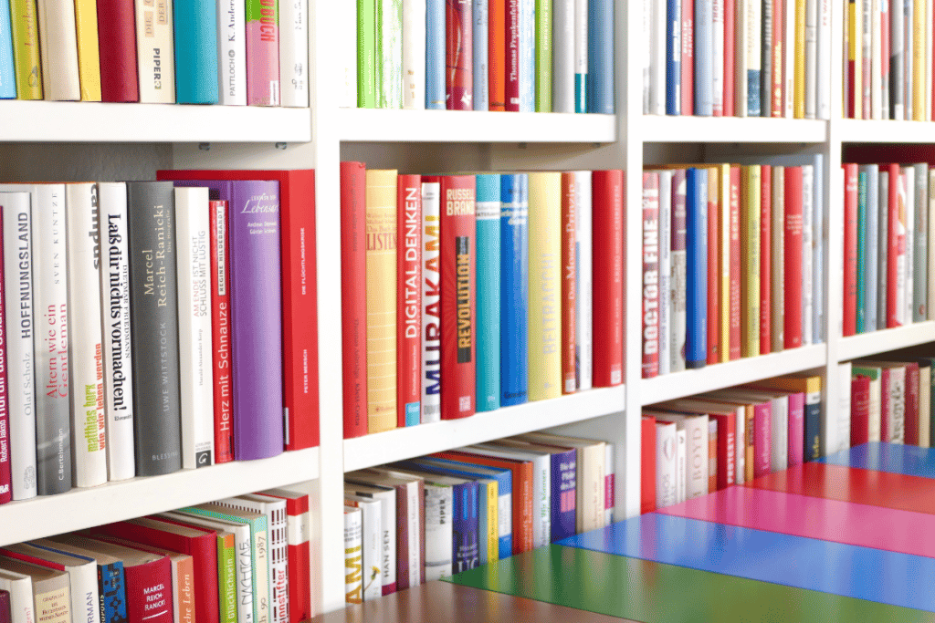 dicas de estante de livros