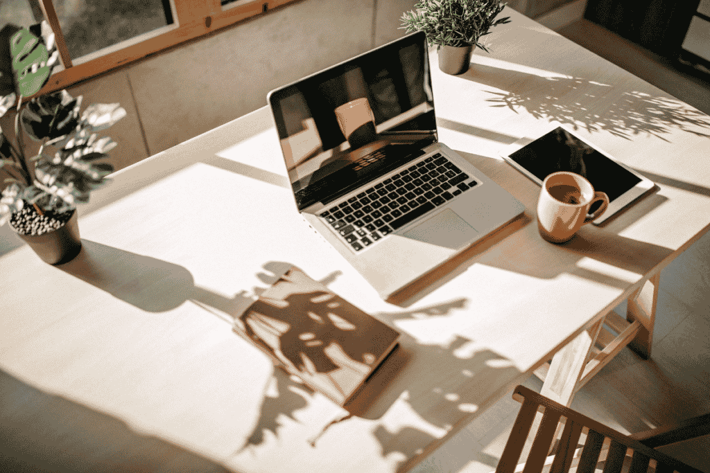 Home office na sala