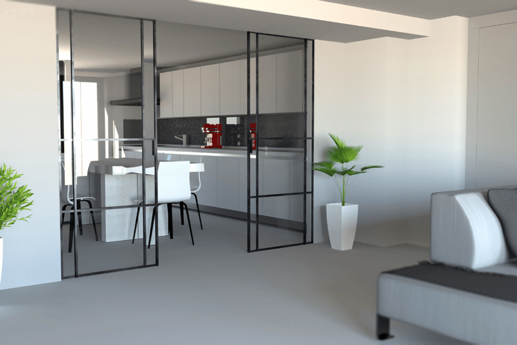 portas para separar ambientes de casa