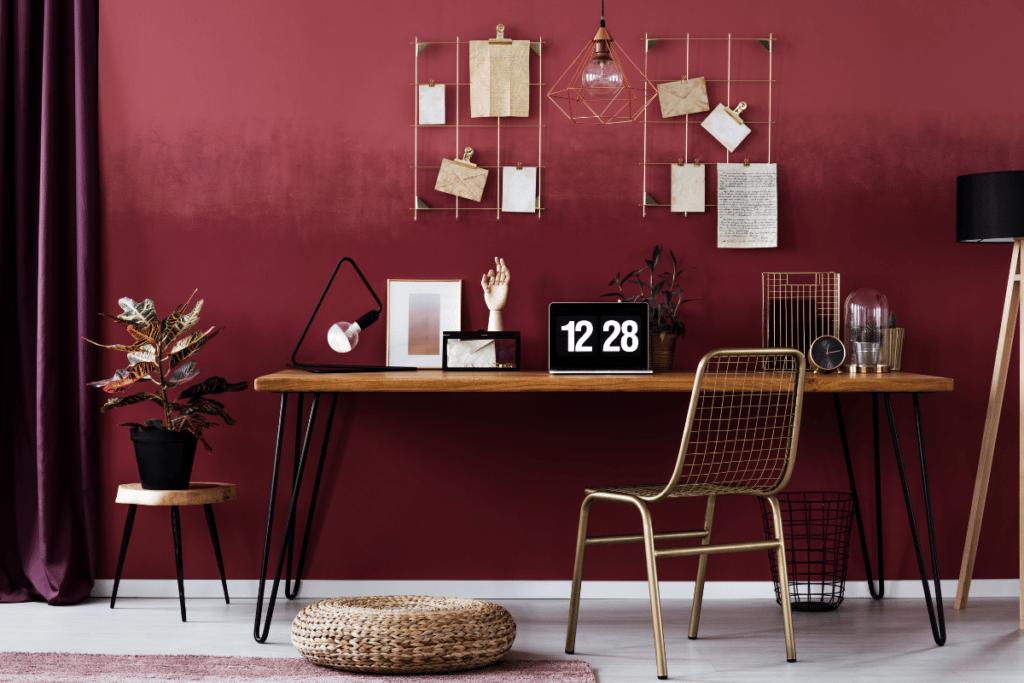 Como usar vermelho em casa