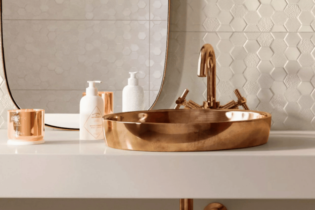 decoração com bronze