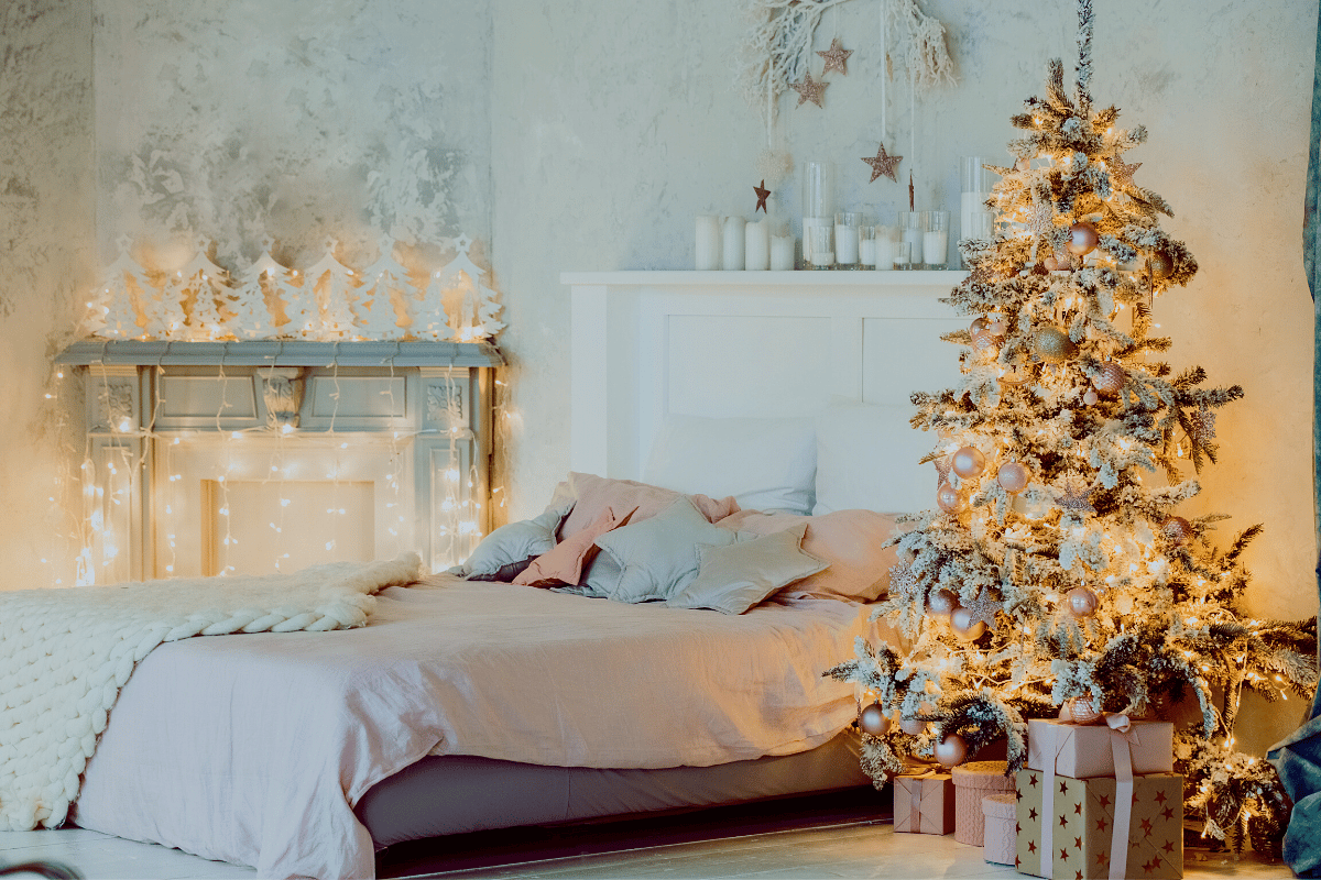 Decoração de natal para o quarto