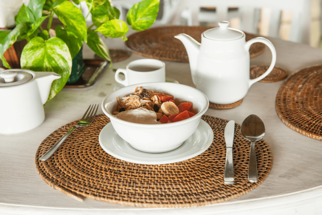 Mesa de café da manhã