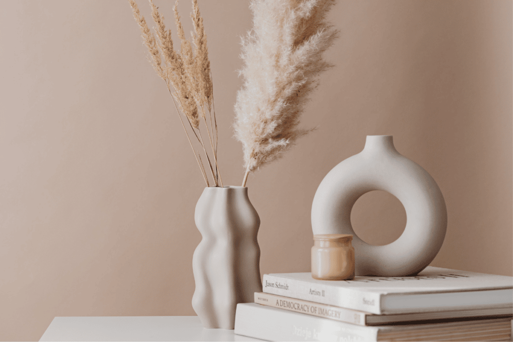 Vasos na decoração de casa