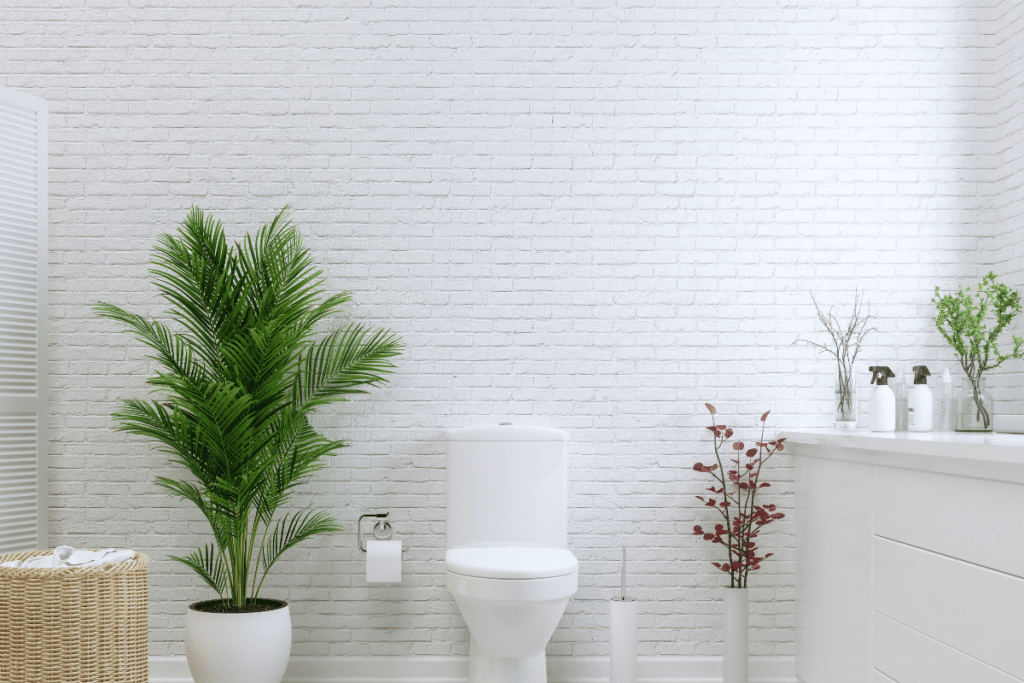 como decorar lavabo com plantas