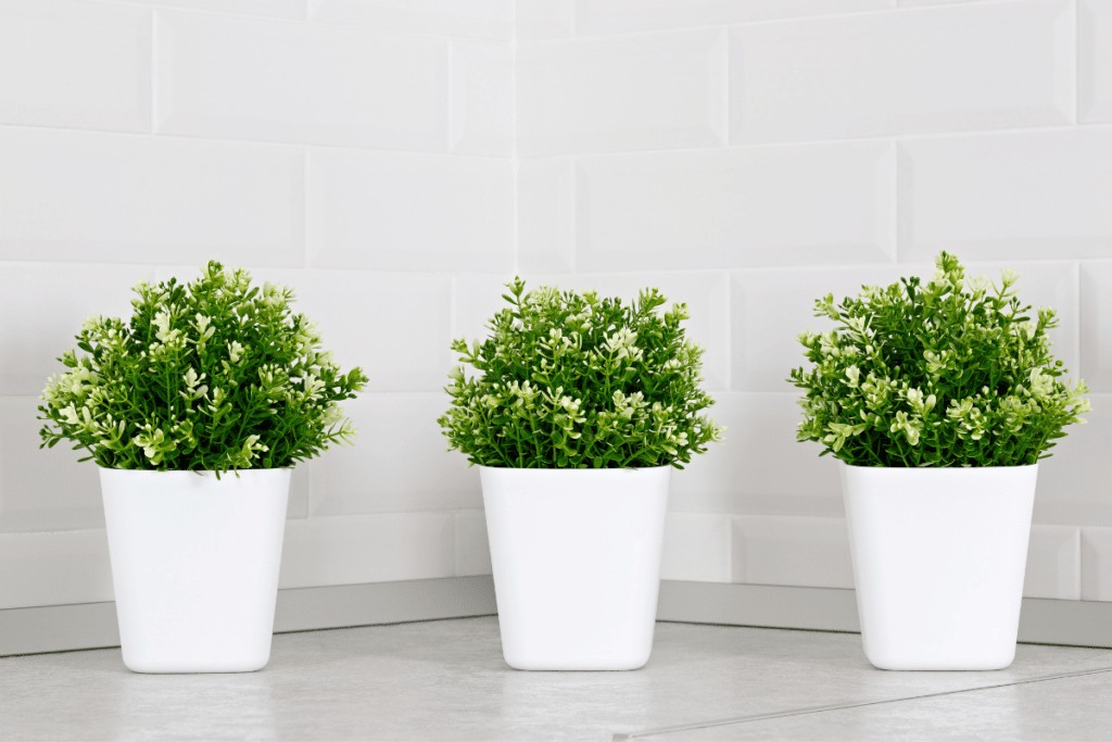 como usar plantas artificiais em casa