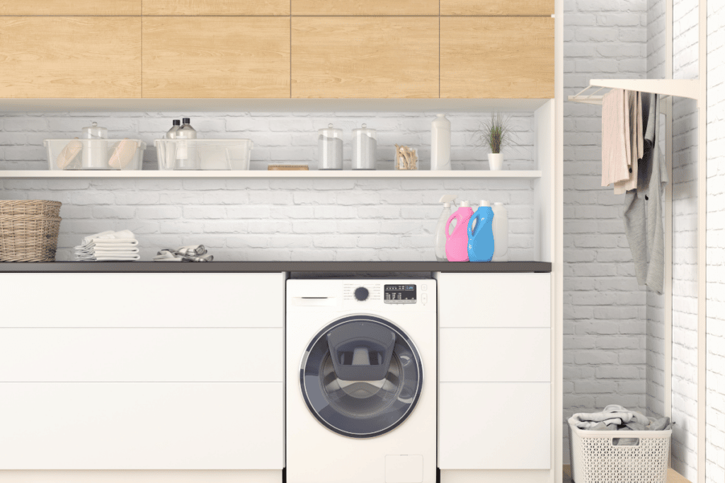 cozinha integrada com lavanderia