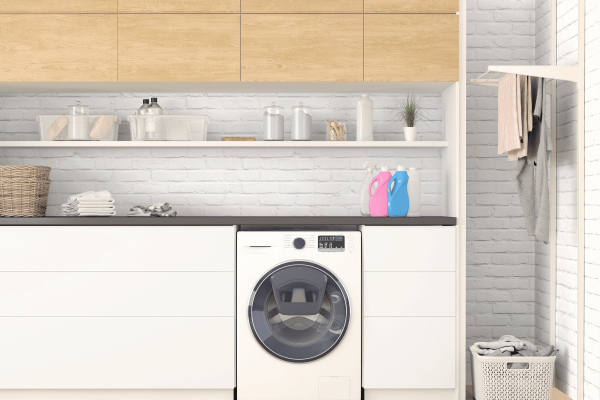cozinha integrada com lavanderia