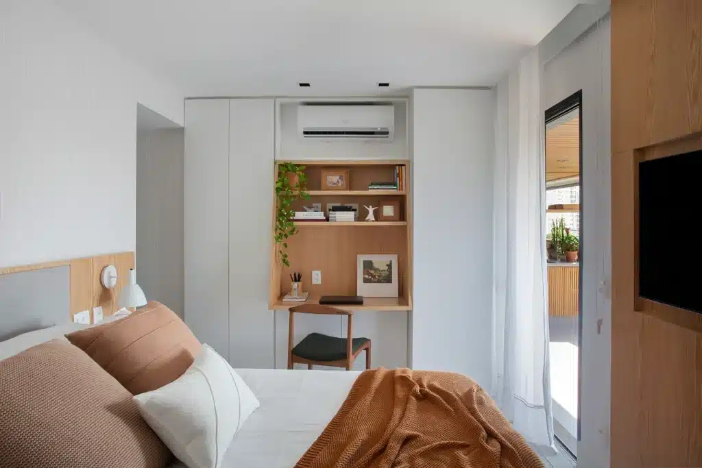 tons terrosos na decoração do quarto