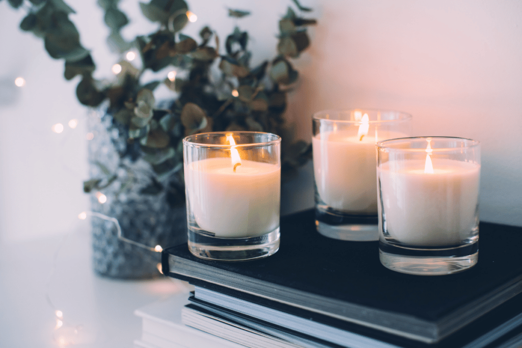 decoração de casa com velas
