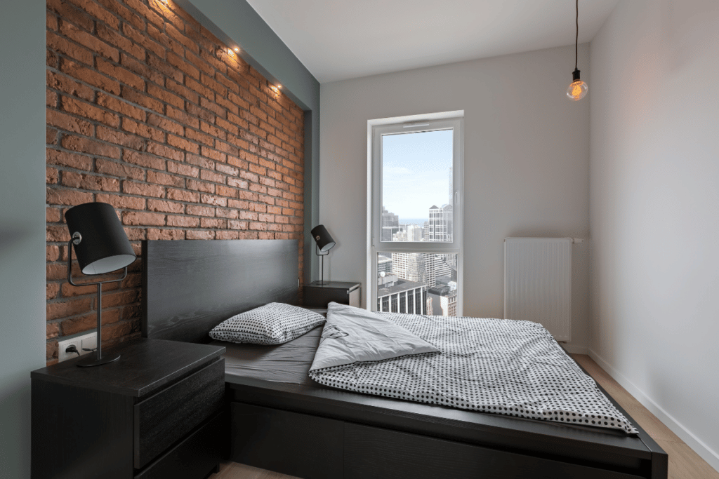 decoração de quarto no estilo industrial