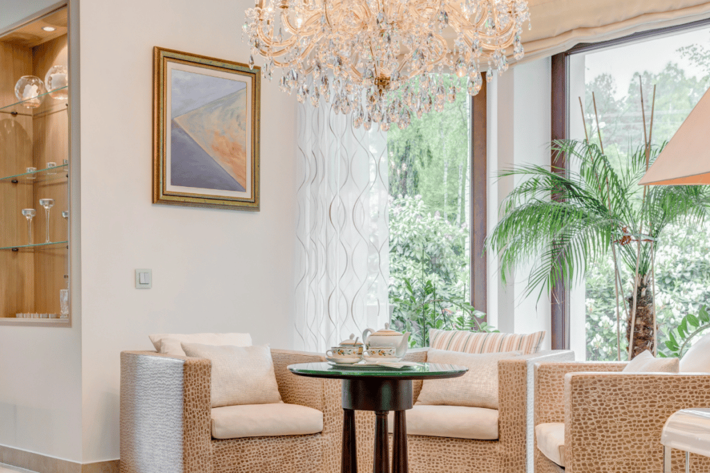 lustre na decoração