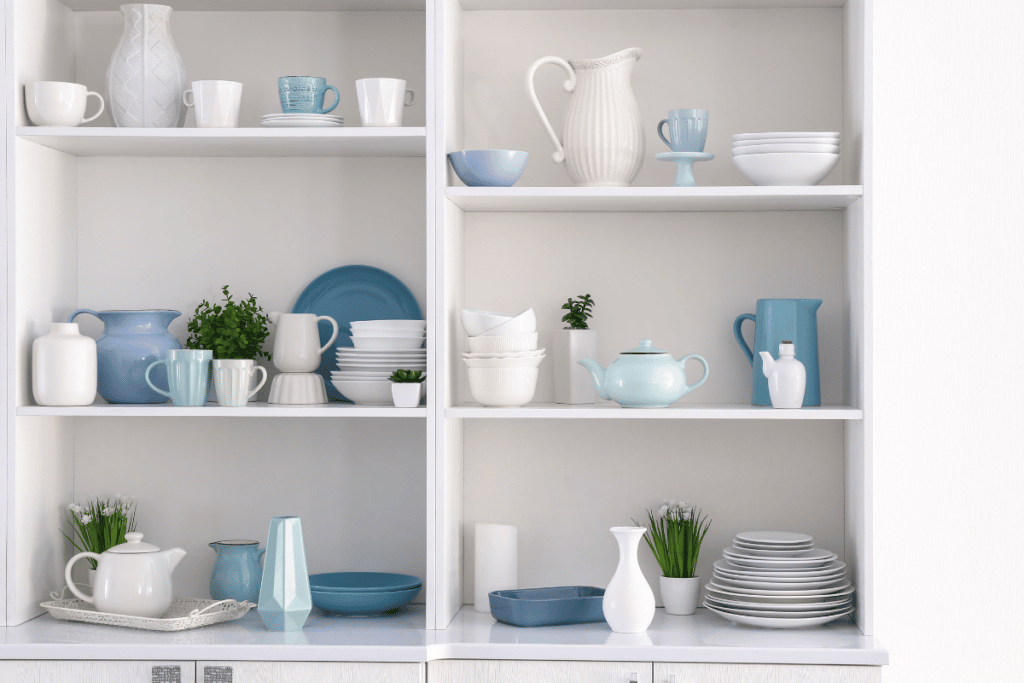 porcelana na decoração