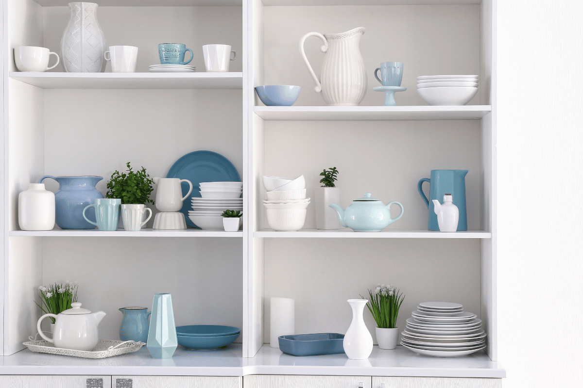 porcelana na decoração