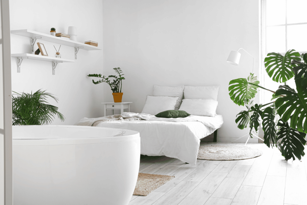 quarto com banheira