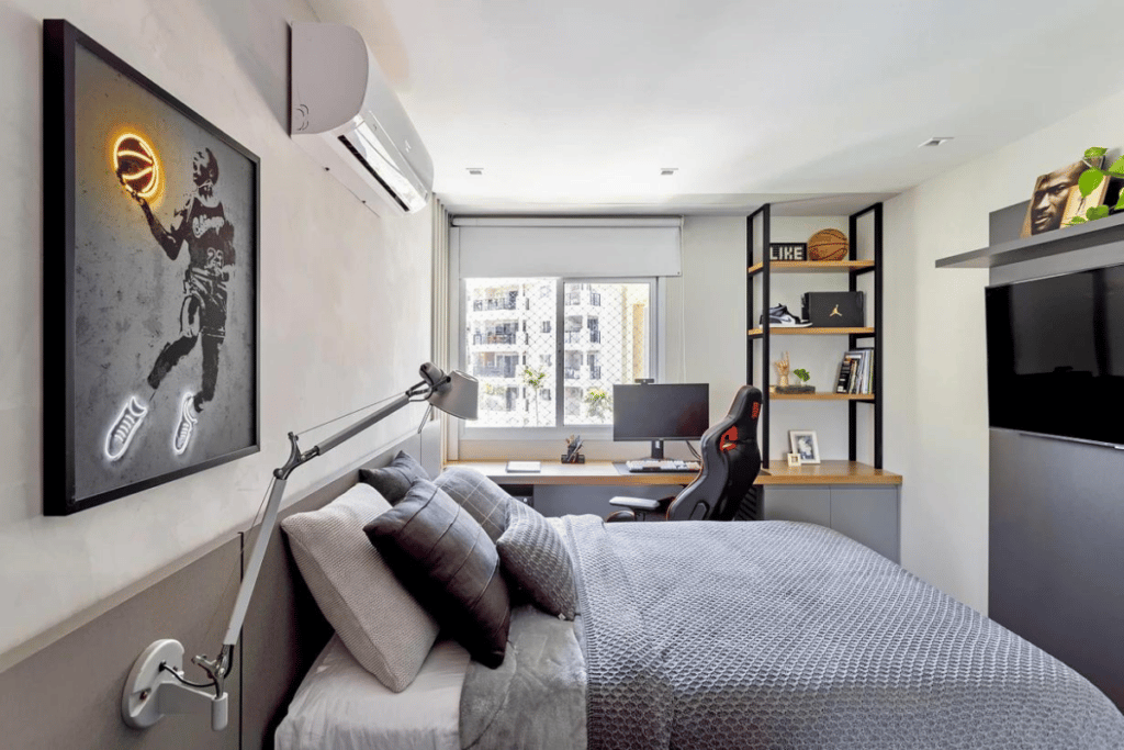 como decorar o quarto no estilo industrial